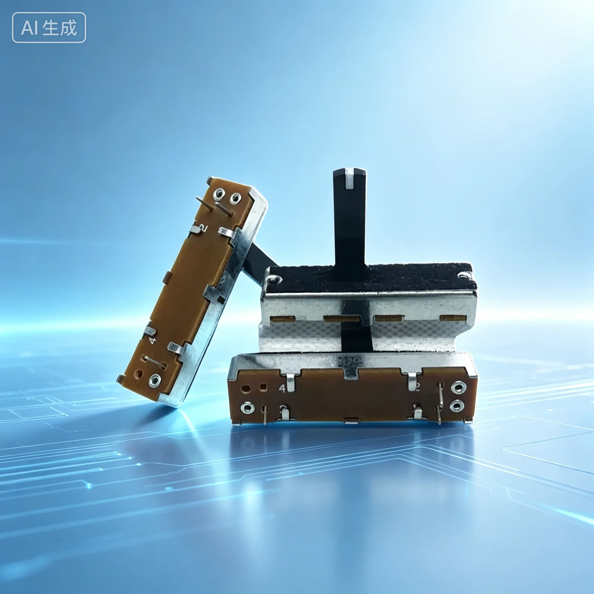Slider 35MM Slide Potentiometer for Taiwan B10K B20K B50K W50K W100K 10MM 15MM 20MM Axis With Point 10PCS/LOT