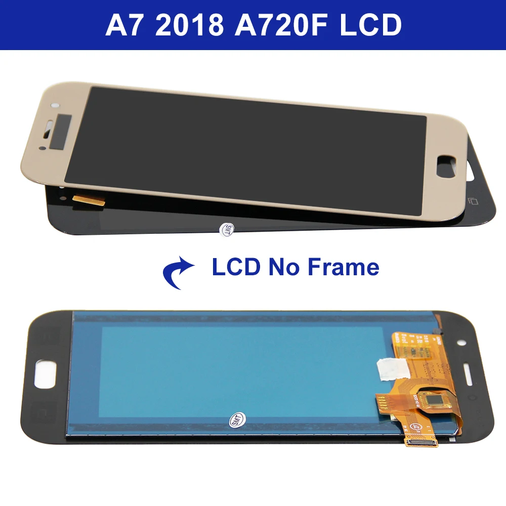 5.7 pollici per Samsung A7 2017 display A720 A720F A720F/DS Display LCD touch Screen Digitizer A720F schermo lcd regolare TFT