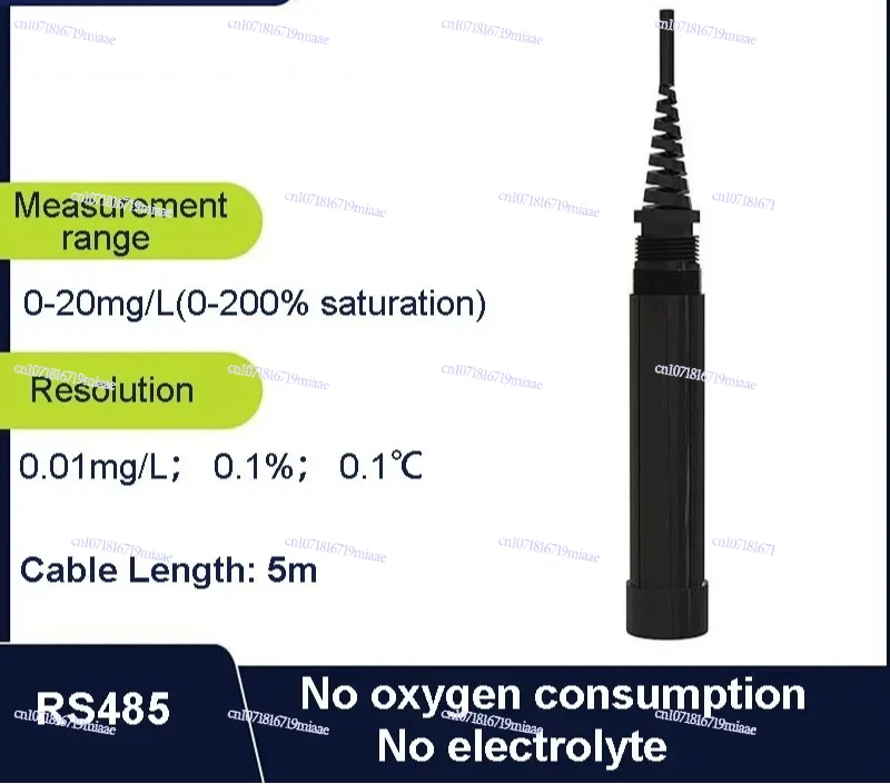 

Real Time Dissolved Oxygen Controller Industrial Monitor Meter DO Tester RS485 4-20mA Relays Output Fish Pond