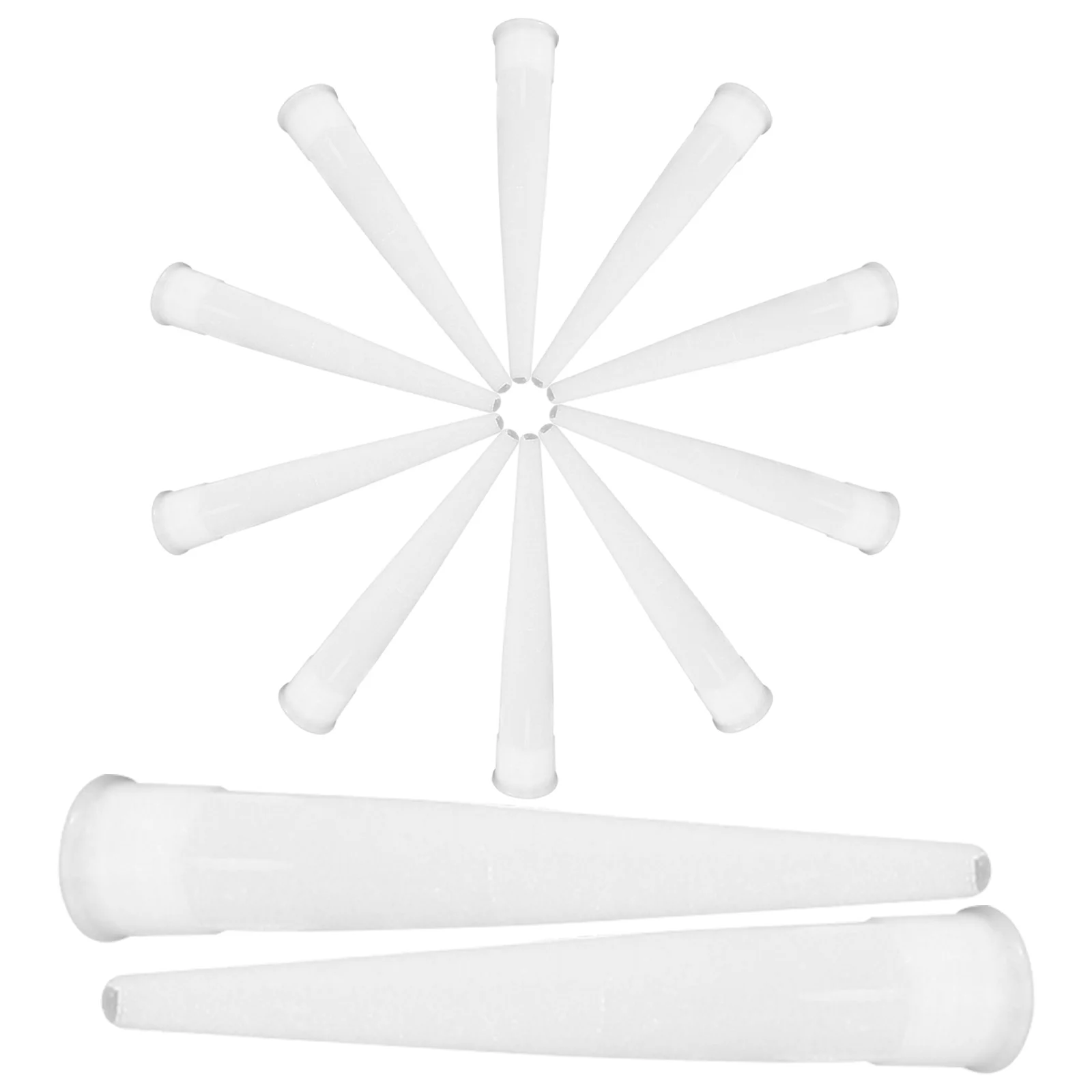 100 pcs Glass Caulking Nozzles Plastic Tube Tips For Construction Maintenance Repair Sealant Applicator Tools Dispensing Tips