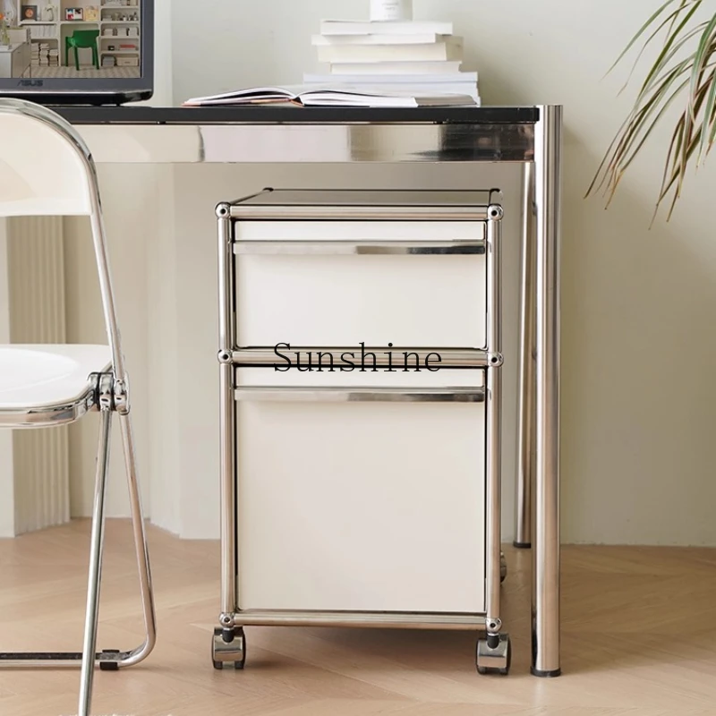 

TT Medieval Modular Office File Cabinet Stainless Steel Mobile Drawer Cabinet