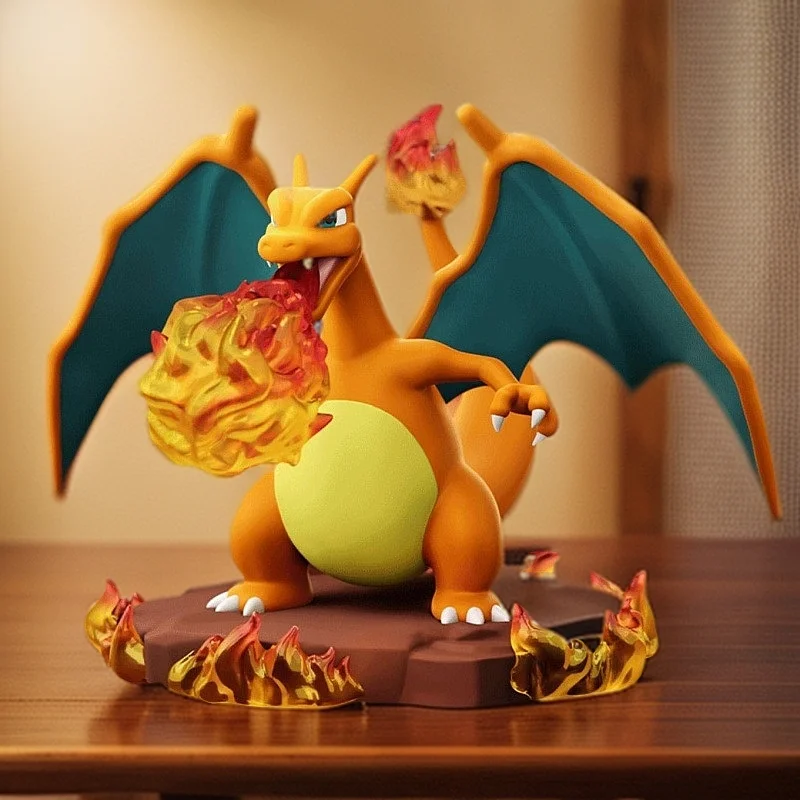 

Genuine Pokemon Anime Action Figures Charizard Blastoise Arcanine Lapras Venusaur‌ Dragonite Furniture For Display Birthday Gift