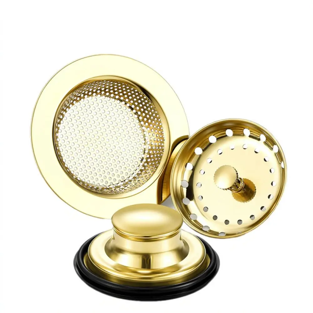 Durable Sink Splash Guard Garbage Disposal Stopper Stainless Steel Drain Strainer Food Filter Basin Cleaning Tool