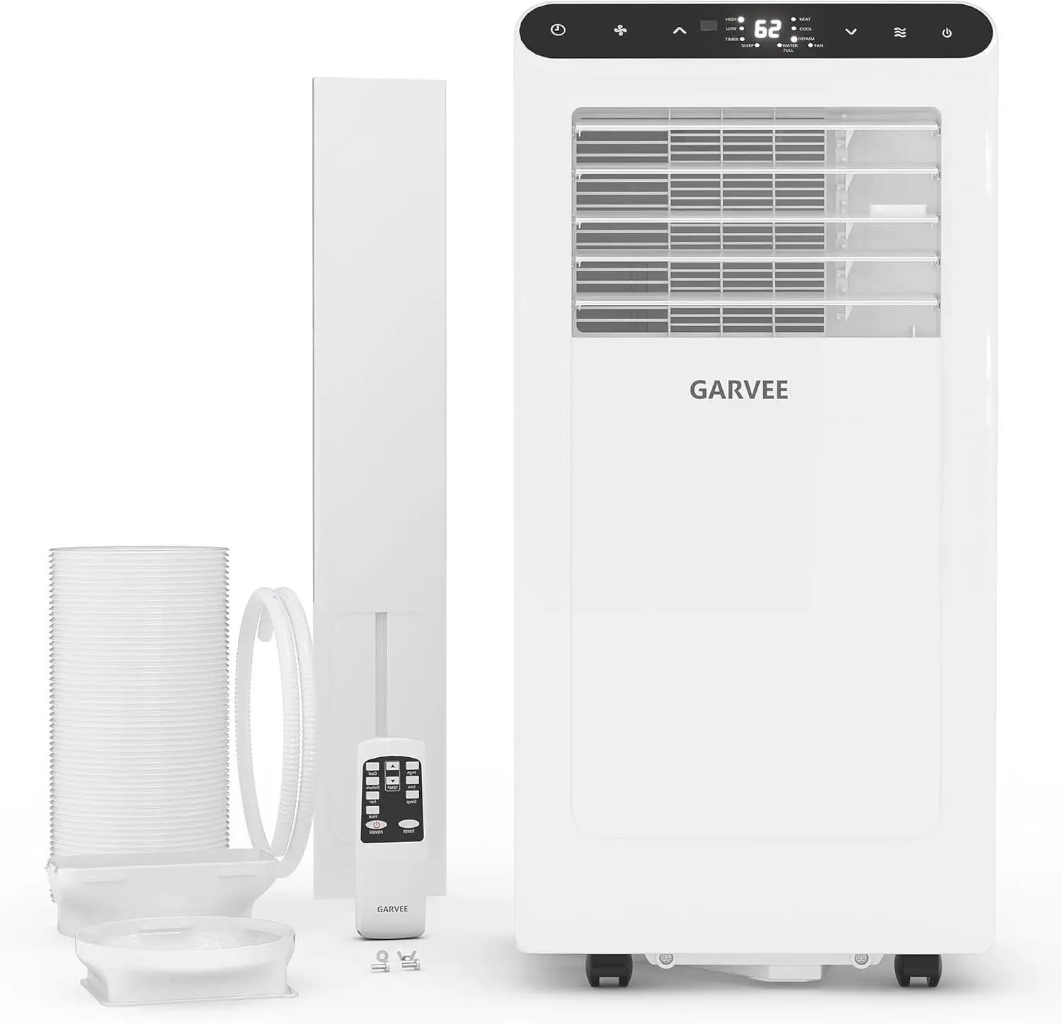 

Портативный кондиционер 8000 BTU для помещений до 350 кв. футов, с пультом ДУ, функцией осушения, вентилятором, режимом сна, таймером, установочным комплектом, сертифицирован DOE