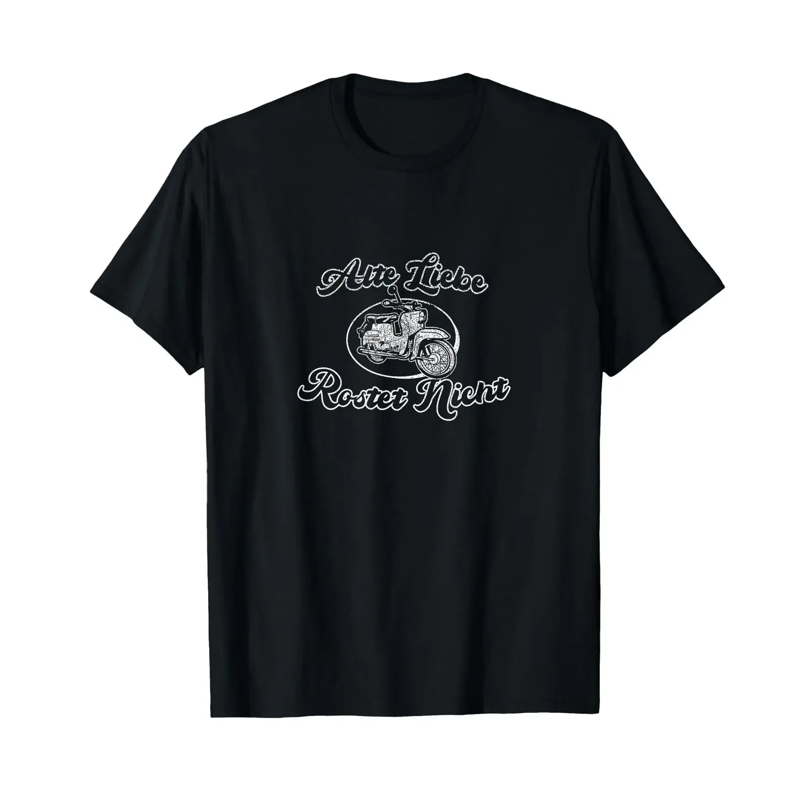 Suhl Simson S50 S51 Two Stroke Engine Fan Old Love Rustet T Shirt black s vintage Washed Versatile Casual streetwear Soft