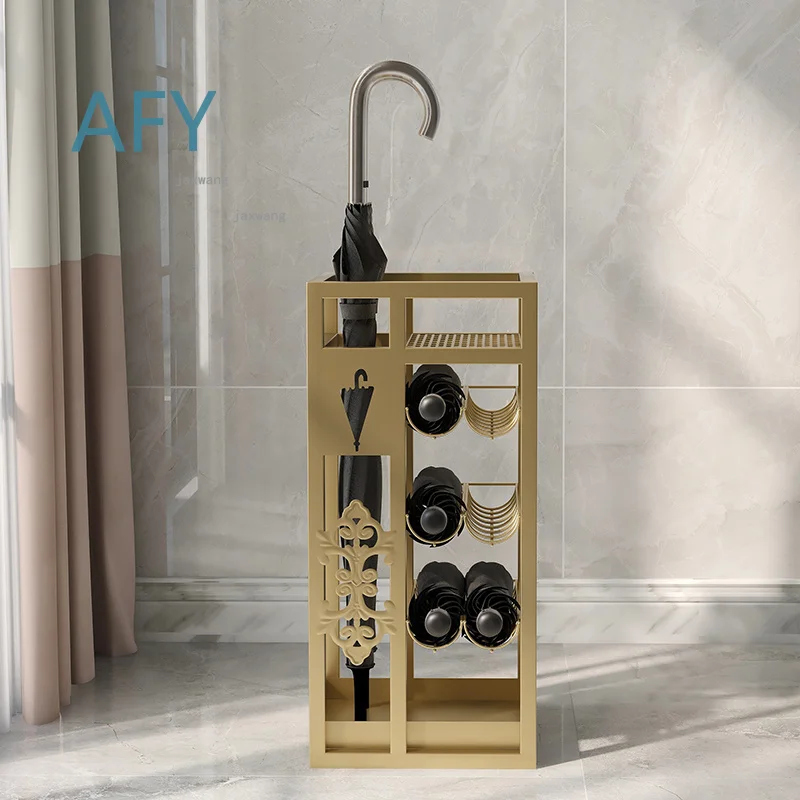 Umbrella Stand for Home Office Hotel Lobby Living Room Restaurant Storage Rack Wrought Iron Floor Umbrella Holder Modern