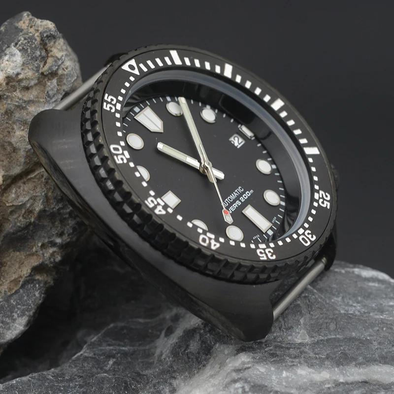 NH35 Movement 200M Waterproof Diver Watch for Men Turtle Abalone Style 38mm Bezel Insert Stainless Steel Sapphire Glass Case