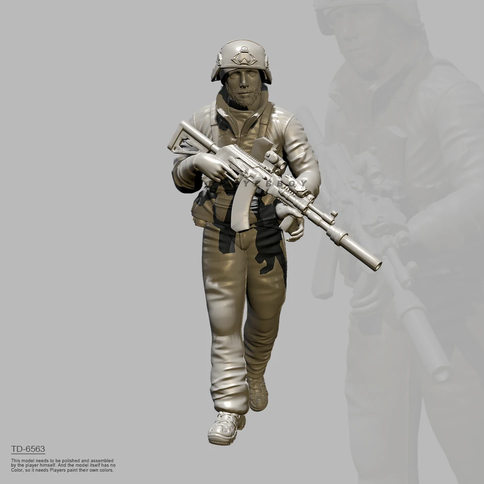 The height of man 38mm 50mm 75mm Resin Soldier model kits figure colorless and self-assembled （3D Printing ） TD-6563/3D