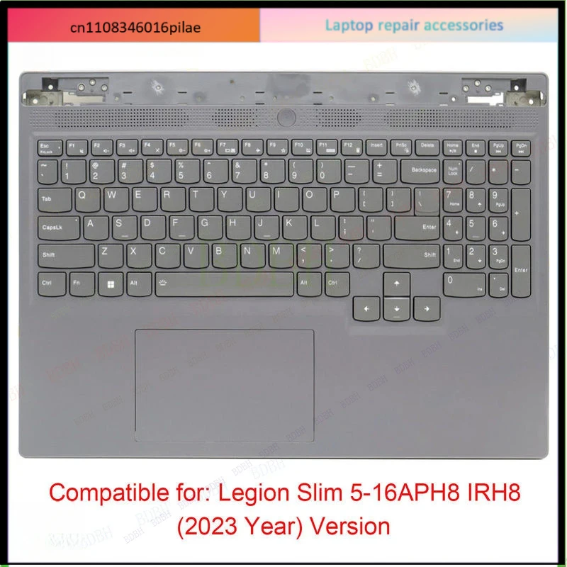 * BDBH New Palmrest w/ Backlit Keyboard For Lenovo Legion Slim 5 16APH8 IRH8 Y7000P (2023) 16