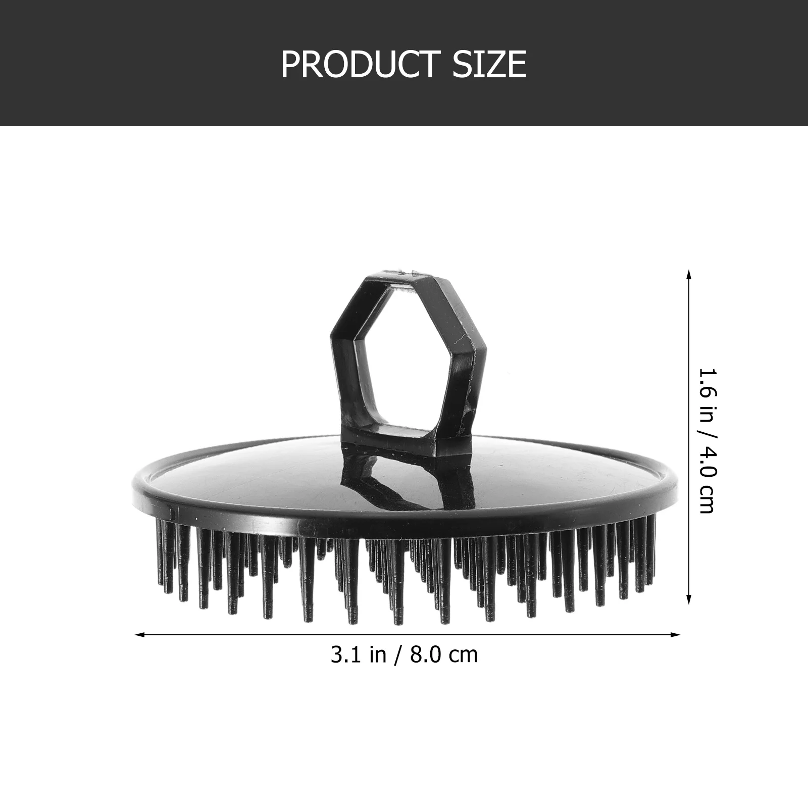 

10pcs Portable Scalp Massaging Brush For Cleaning Lightweight Shower Use Hair Exfoliate Scrub Travel