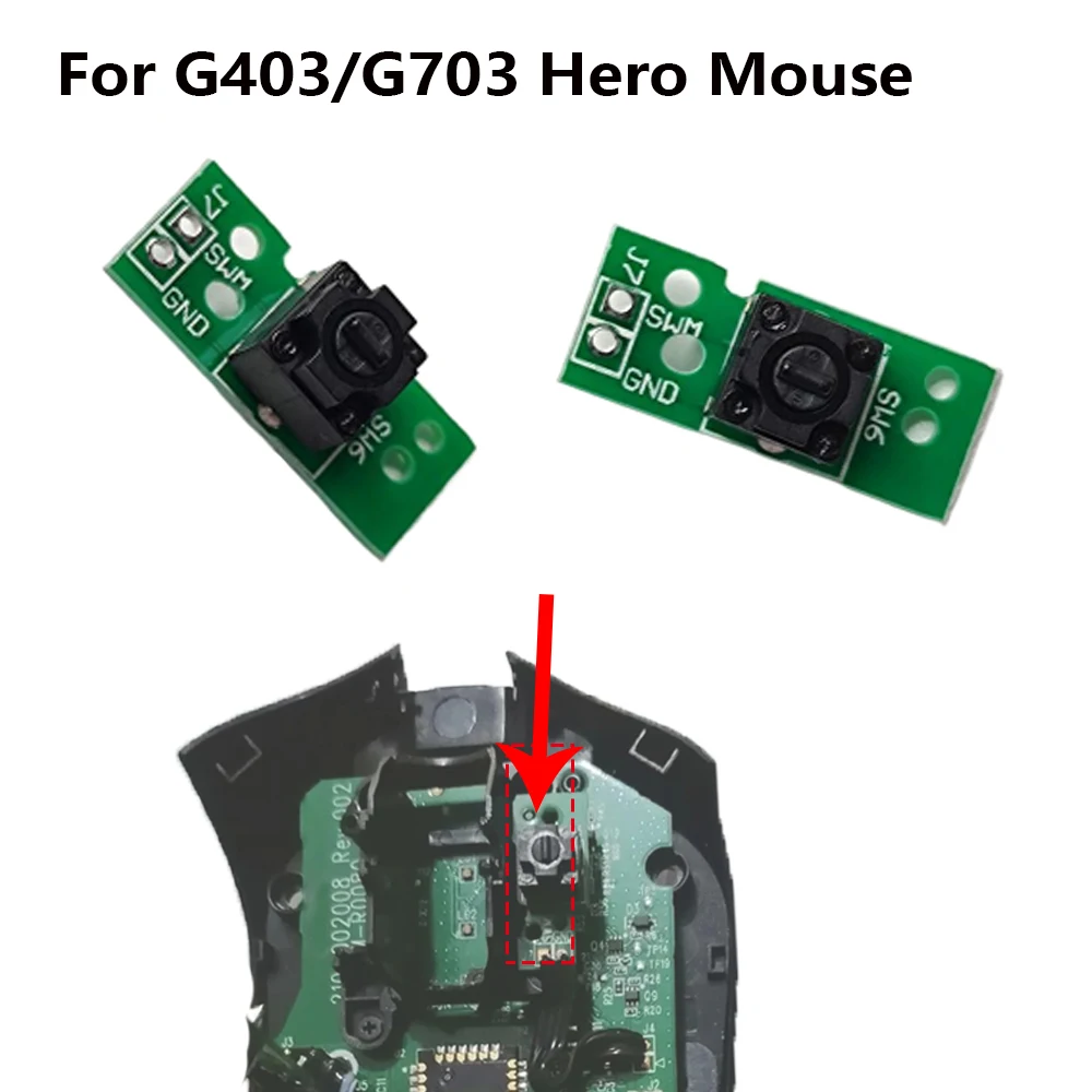 Mouse Middle Key Board for Logitech G403 G703 Hero Mouse Middle Button Switch Motherboard Replacement Repair Accessories Parts