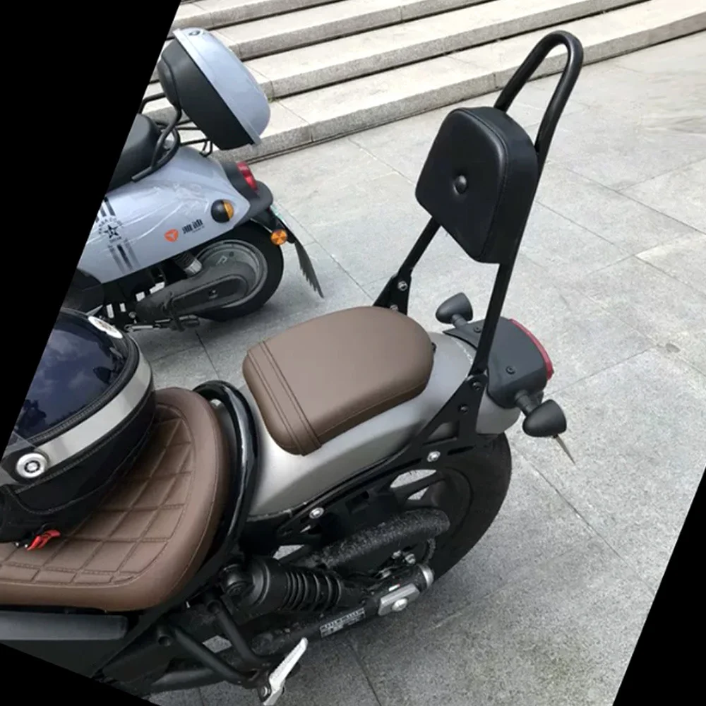 For Honda CMX500 Rebel 500‌ CM500 Backrest Folding Back Strap Shelf Retro Waterproof Edge Bag Canvas Full Helmet Edge Bag