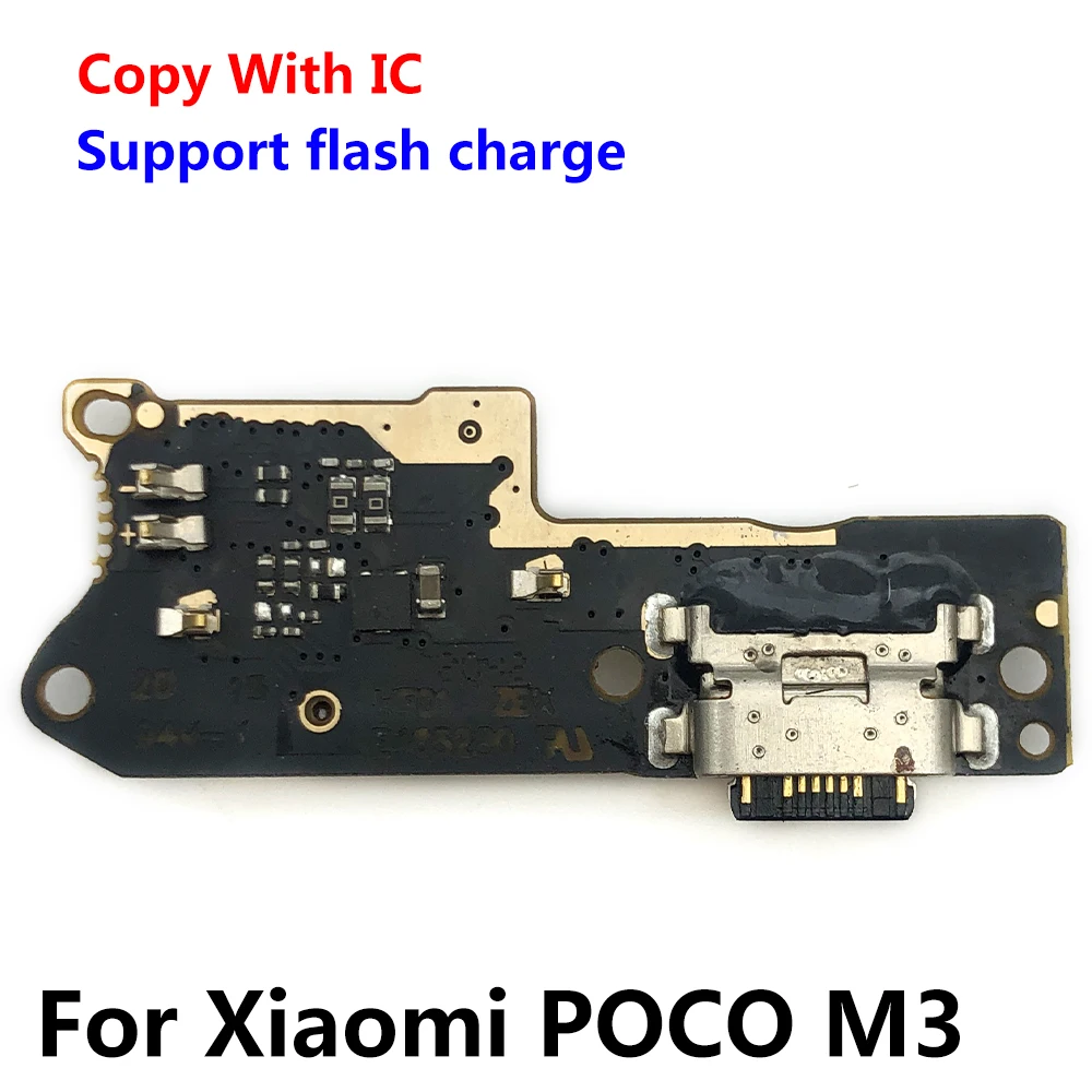 Nieuwe Usb Oplaadpoort Oplader Board Flex Kabel Voor Xiaomi Poco M3 Dock Connector Met Microfoon