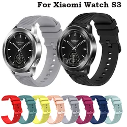 WatchStrap Band For Xiaomi Watch S3 /Mi Watch S1 Active Strap Bracelet Silicone Wristband for Garmin Vivoactive 5 3 Watch Band