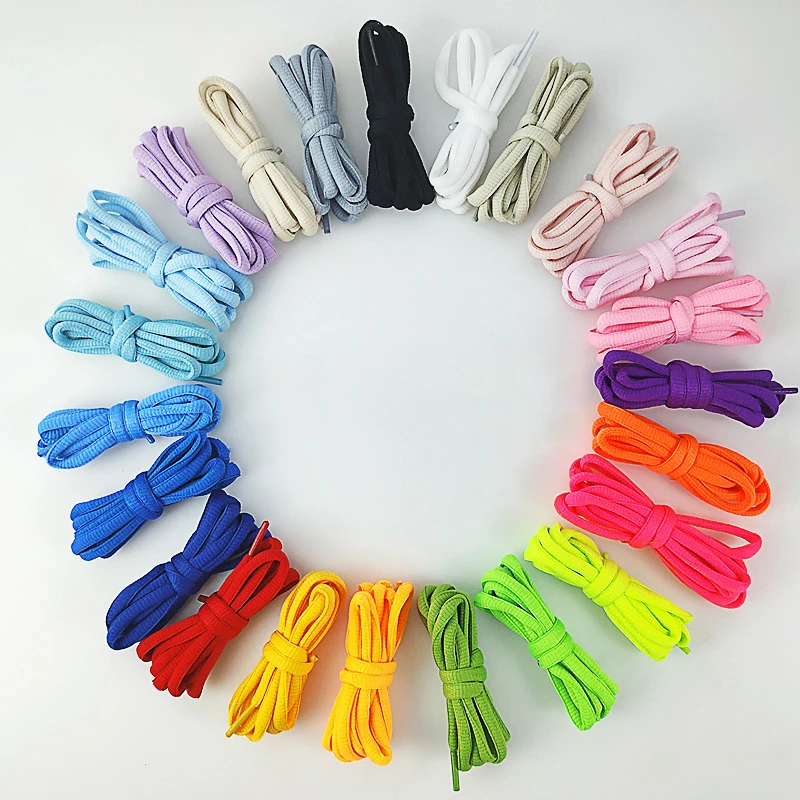 Ovale, halbkreisförmige Sport-Schnürsenkel, gewebte, runde Schnürsenkel, klassische, unisex Schnürsenkel als Ersatz für Sneaker und Freizeitstiefel. – Detail 6