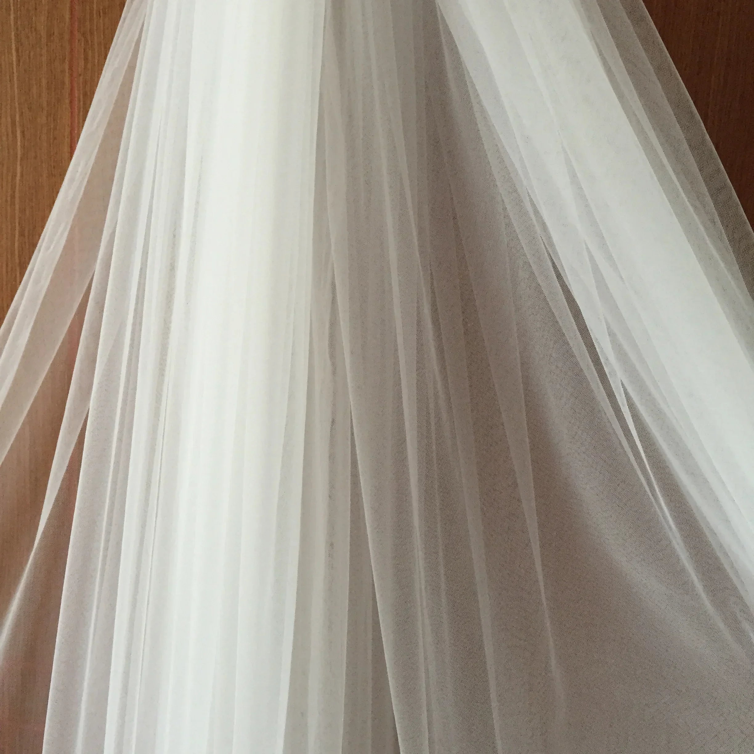 

High Quality Hot Selling 300cm Wide Encrypted Soft Mesh Bridal Fabric, Chiffon Fabric, Widened Background Decoration Accessories