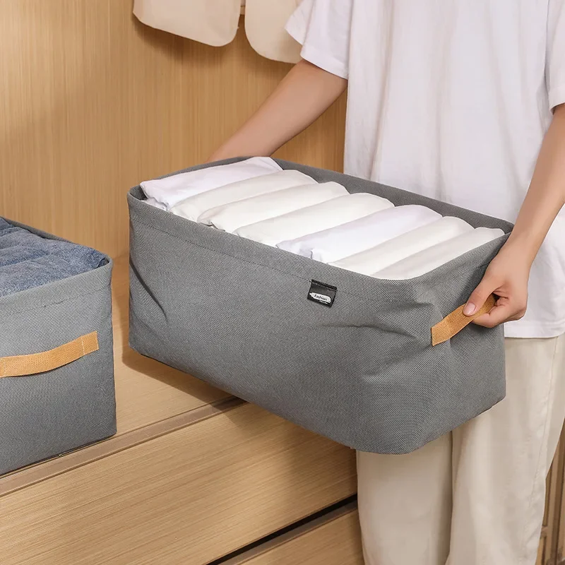 Verdicken Kleidung Organizer Hosen Pullover Lagerung Schränke Schubladen Organizer Jeans Lagerung Box Kleiderschrank Kleidung Lagerung Organisatoren – Detail 14