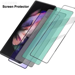 Tempered Glass Screen Protector for Samsung Galaxy Z Fold 6 5 4 3 2 W22 Privacy Anti Glare Blue Green Purple Light HD Clear Film