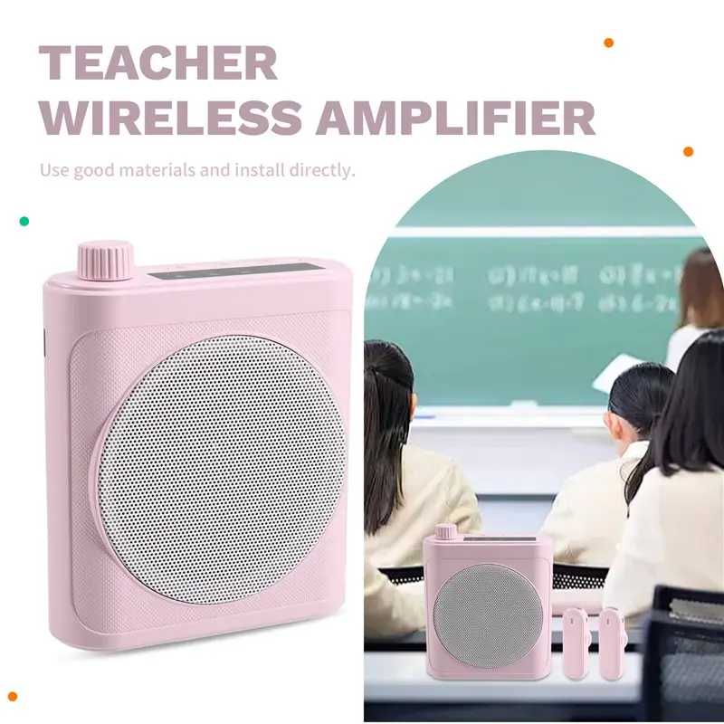 AS95-مكبر صوت لاسلكي صغير مع ميكروفون Lavalier BT مضخم صوت محمول للمعلمين وأدلة جولة المدربين