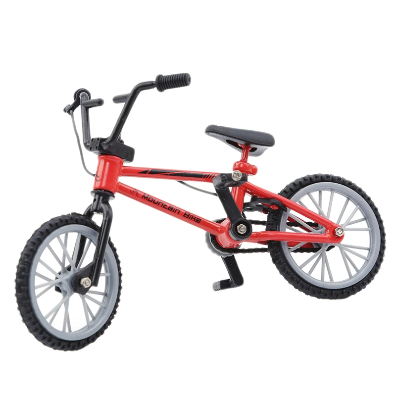 Simulação liga dedo bmx bicicletas crianças mini tamanho verde fingerboard brinquedos de bicicleta com corda de freio presente engraçado alta