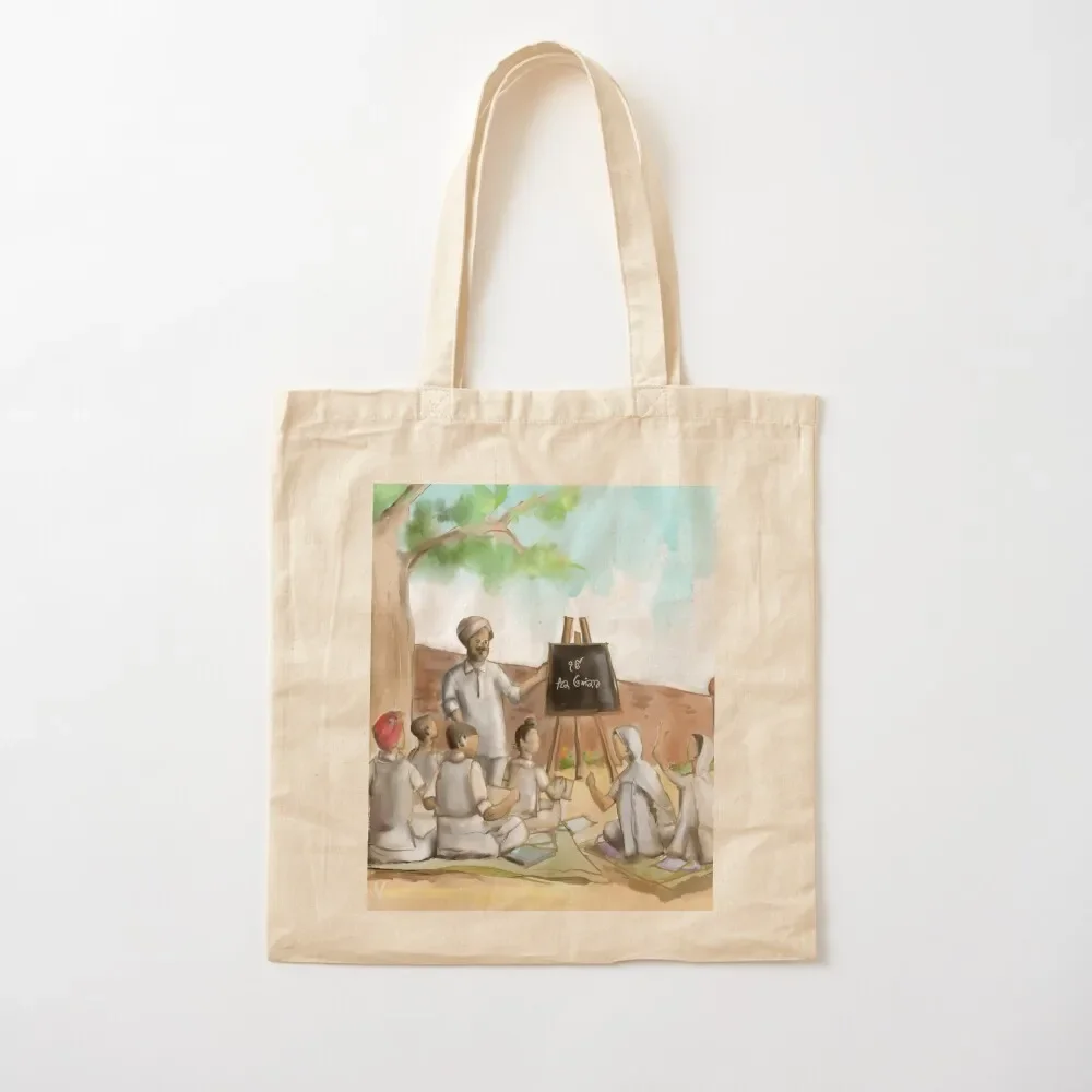 

Punjabi village school Tote Bag women bag Women bags Tote Bag