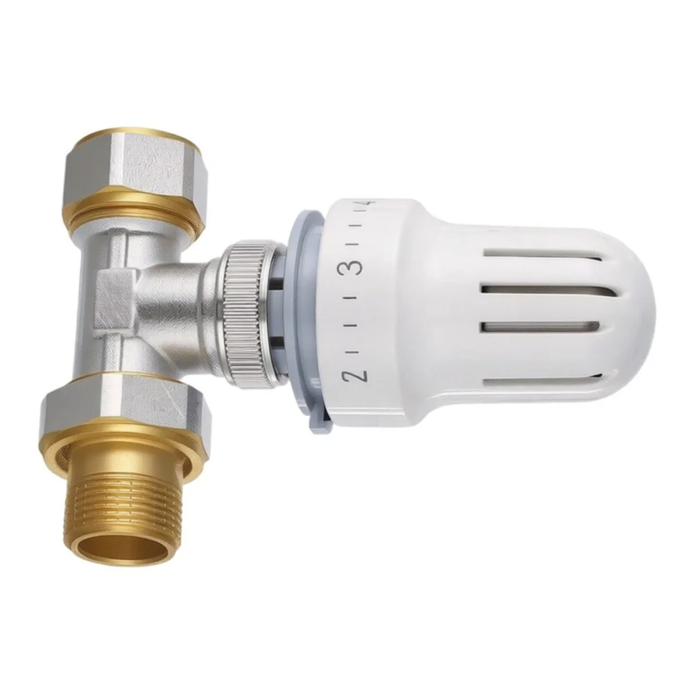 Brass Thermostatic Radiator Valve with Sealing Gasket for Enhanced Leak Prevention and System Integrity Brass Thermostatic