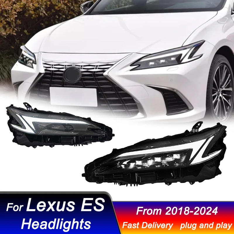 

Car Led Headlights For LEXUS ES ES350 ES300 2018-2023 Upgrade 2025 style Head Lamp DRL Dynamic Signal Front light Assembly