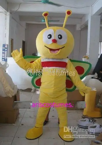 Nieuwe Volwassen Karakter Bee Mascot Kostuum Halloween Kerst Jurk Full Body Props Outfit Mascotte Kostuum