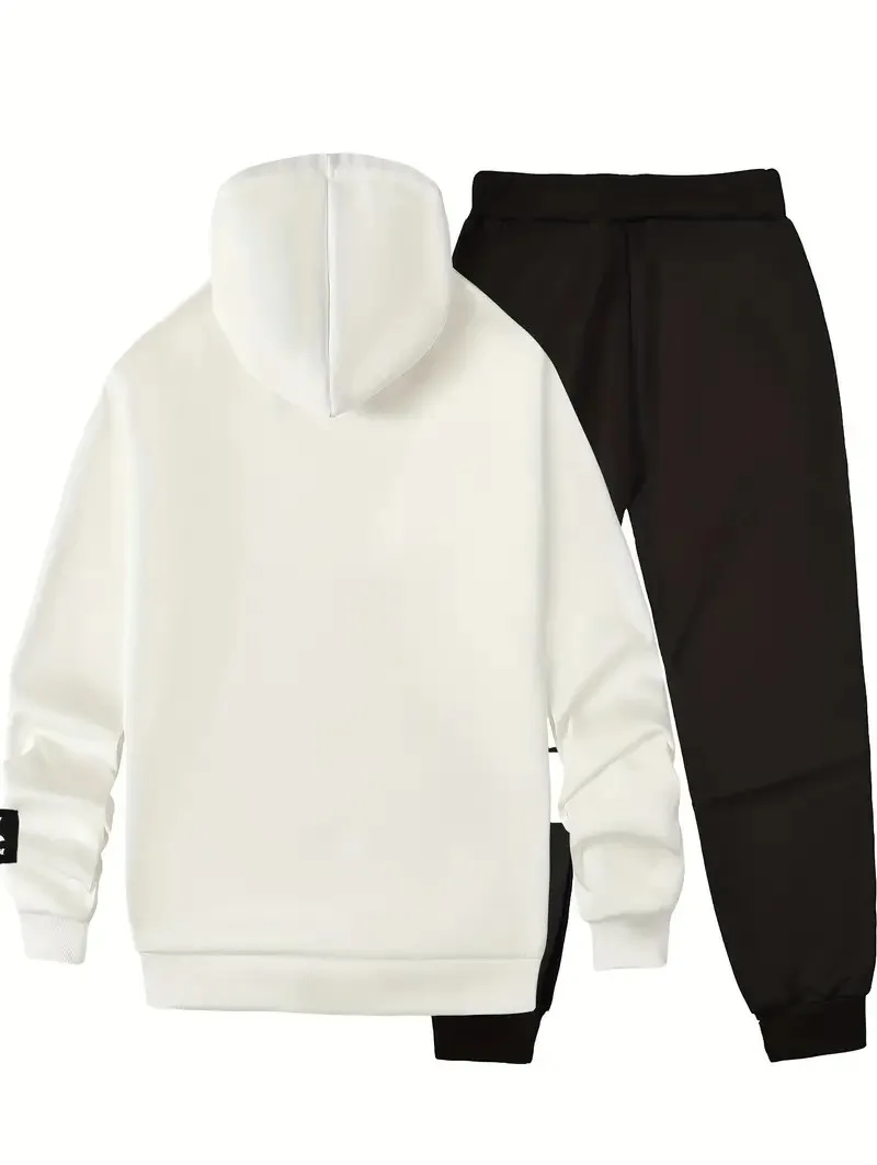 The new men's set for Spring and Autumn 2025 features street fashion casual comfort and soft 3D digital pattern printing