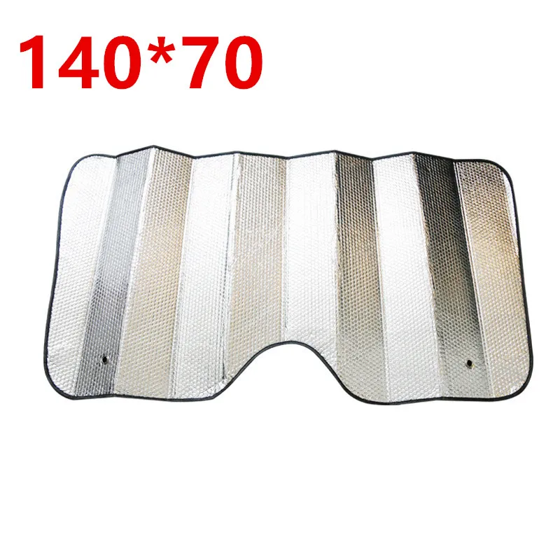 

Silver Front Rear Windscreen Heat Shield Sun Visor Sunshade Windshield Double Sided 70cm*140cm Aluminum Foil Hot New Sale