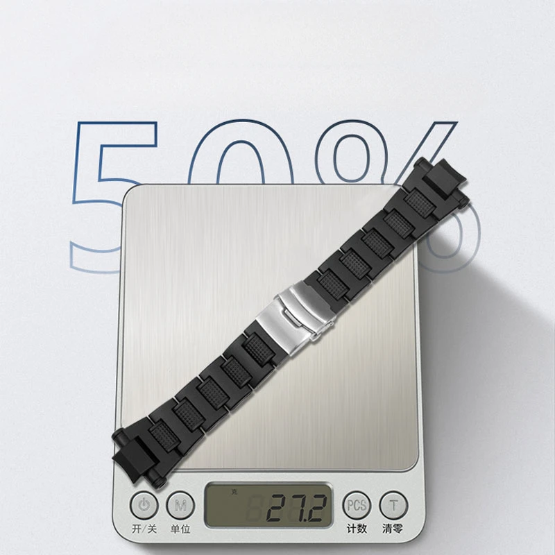 For Casio Integrated Plastic Steel Convex Interface Fold Buckle G-SHOCK Ga-1000 1100 Airbus GW-A1100 A1000 Watch Strap