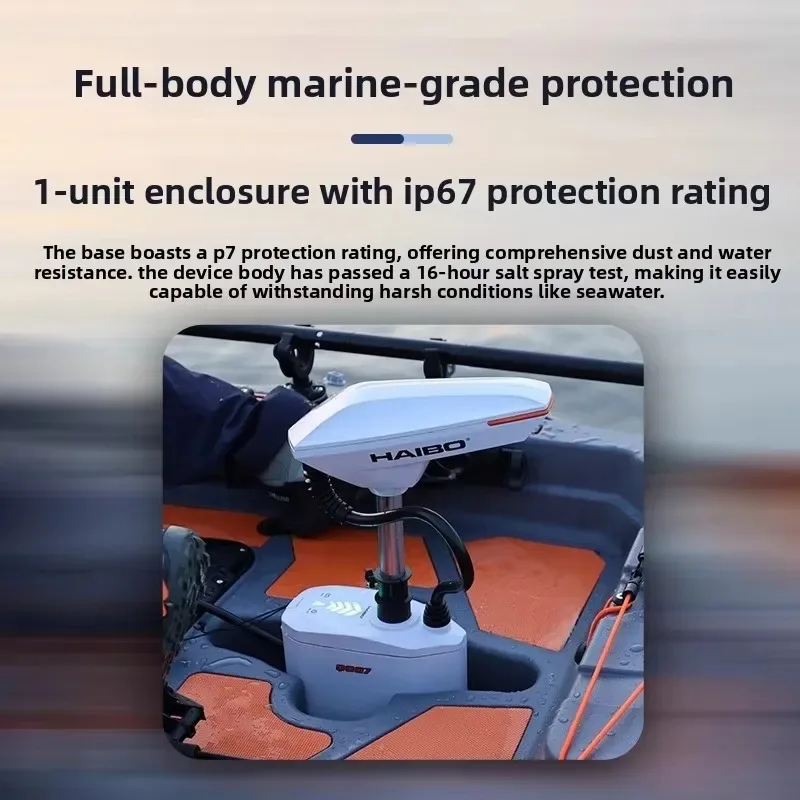 Hot Sale Haibo Top-Tier Q007 Platypus-Shaped Positioning Card Kayak Electric Thruster Fishing Boat China