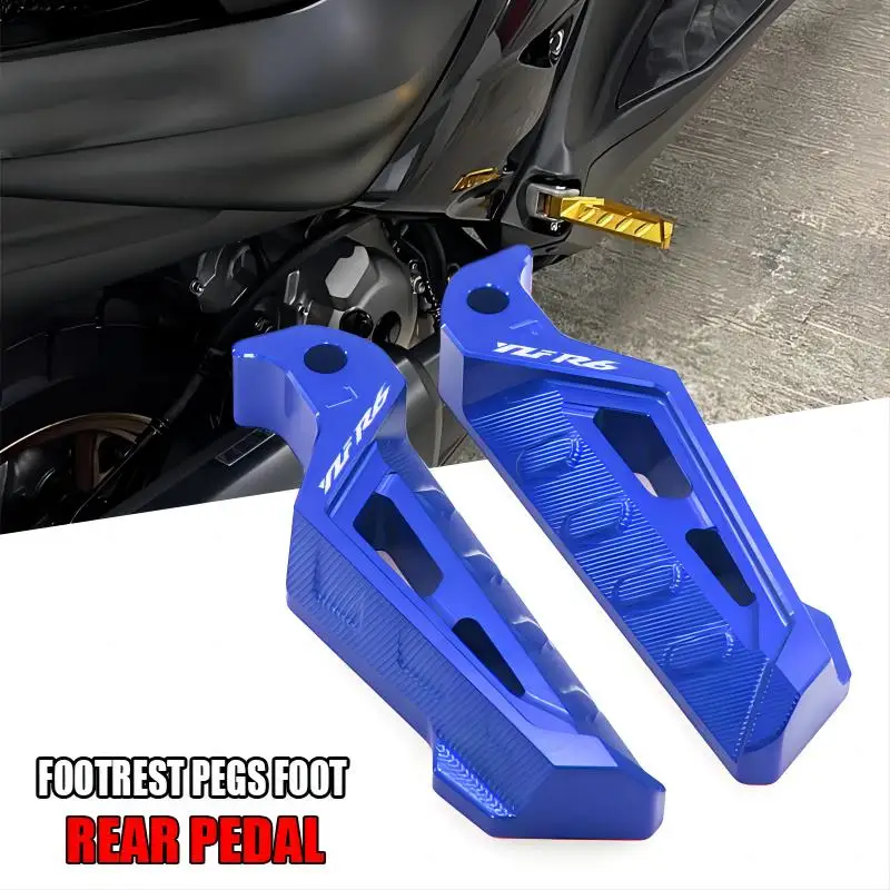 

Motorcycle Rear Foot Pegs Passenger Foot Peg Pedal Step Footrests Fit For YZFR6 YZF R6 YZF-R6 1999-2008 2003 2004 2005 2006