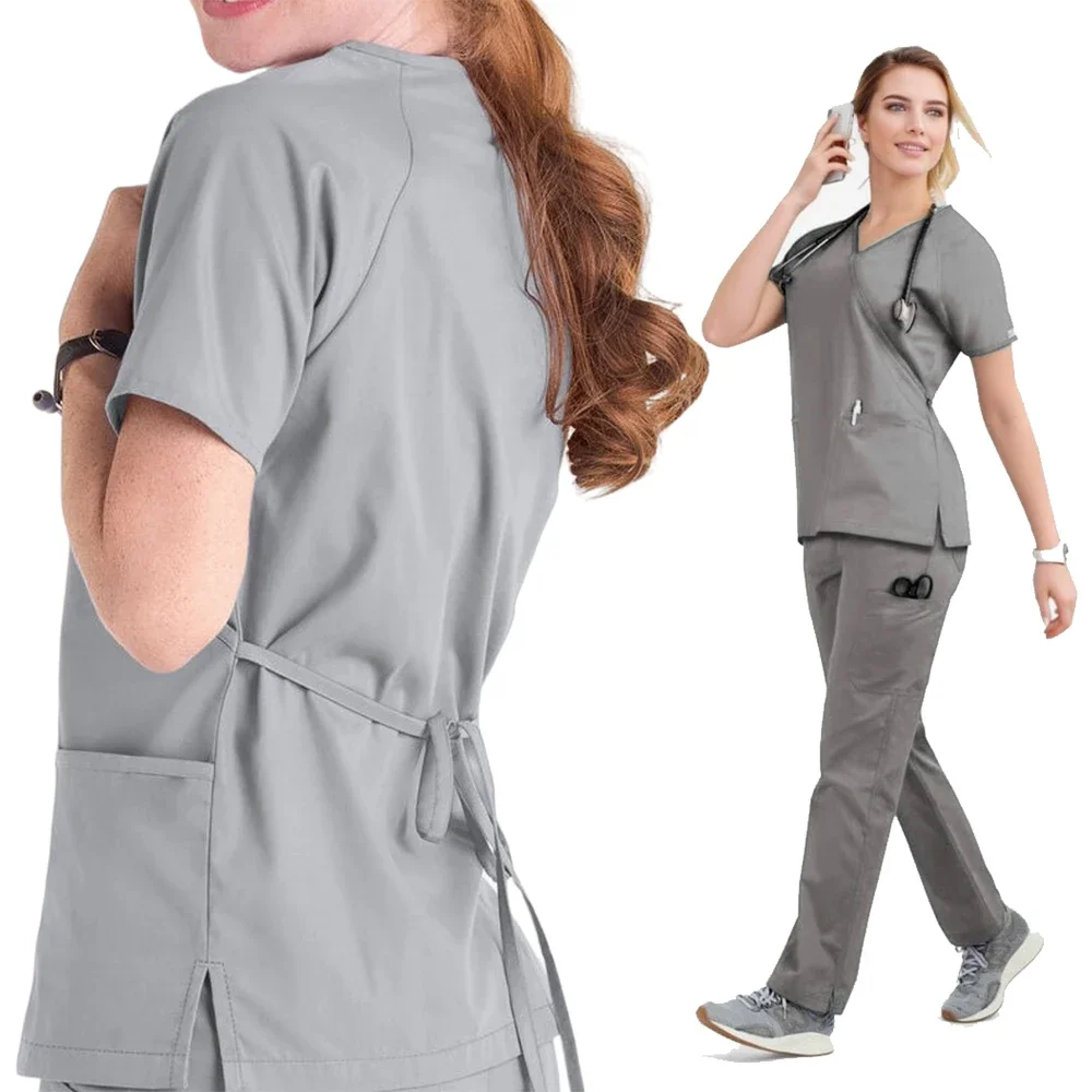 Abbigliamento da lavoro per salone di bellezza femminile Scrub per sala operatoria set di Scrub per medico camici per chirurgia ospedaliera abbigliamento da lavoro per clinica odontoiatrica