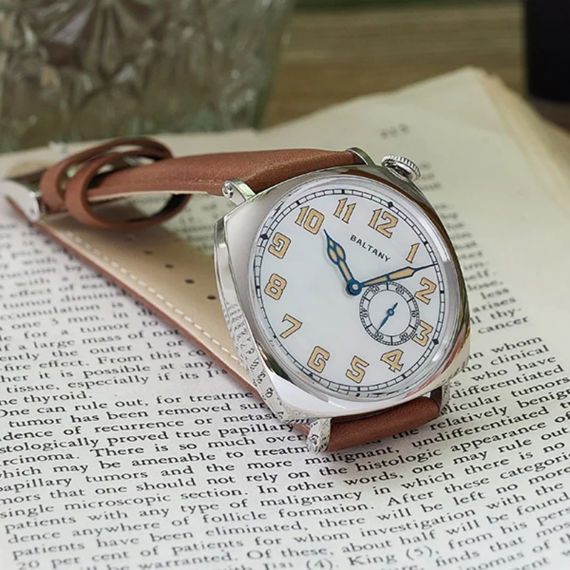 Baltany 2025 nuevo Reloj mecánico para Hombre Seagull ST1701 luminoso resistente al agua 50m cristal de zafiro Reloj de acero inoxidable para Hombre