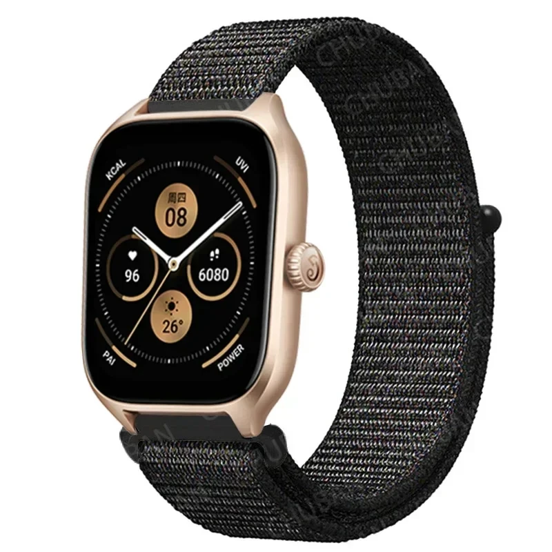 Bracelet à boucle en Nylon pour Amazfit GTS 4/3/2/2e Mini/GTR 4/3/Pro/stratos, 20mm/22mm, Bracelet de montre Amazfit bip-6-3-U-S-lite
