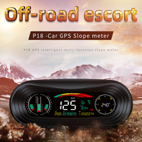 P18 For HUD Head Up Display Car GPS Slope Meter 4x4 Inclinometer off-Road Digital Speed Alarm Remind Car Smart System For Car