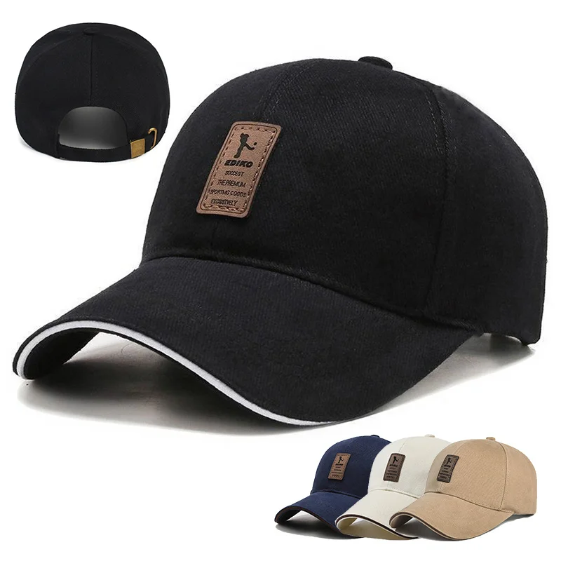 Modische Baseballkappe aus Leder für Herren und Damen, atmungsaktive Freizeit-Sportkappen, Outdoor-Sonnenhut, Frühlings- und Sommer-Sonnenschutzhut