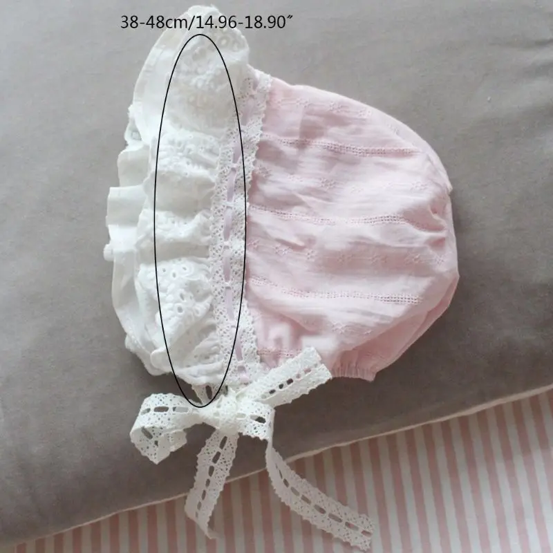 Fashion Baby Ruffle Cap for Girls Newborn Photography Props Kids Hat Summer Cotton Baby Bonnet Hat Infant Accessories