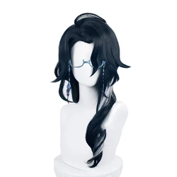 Pantalone Cosplay Wigs Game Genshin Impact Regrator Pantalone Fatui Snezhnaya Synthetic Halloween Party Wigs + Wig Cap