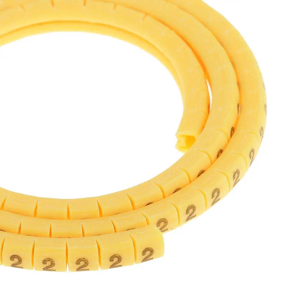High Quantity Soft PVC Cable Markers Wire Tags Number Labels Cable Organisers for Electrical Wires