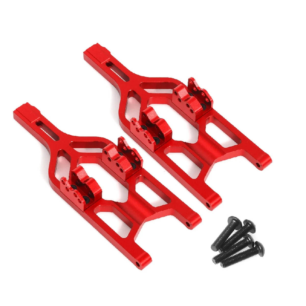 RC Car Upgrade Back & Forth Lower A Arm Swing Arm Kit for TRAXXAS 1/10 E-Maxx/T-Maxx RC Car Upgrade Parts Red