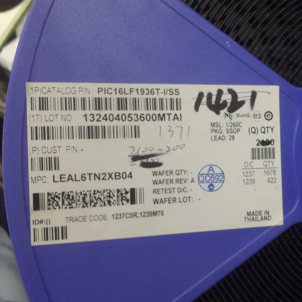 1-50 stücke PIC16LF1936-I/SS PIC16LF1936T-I/SS PIC16LF1936 8Bit Mikrocontroller MCU SSOP28 100% Neue Und Original