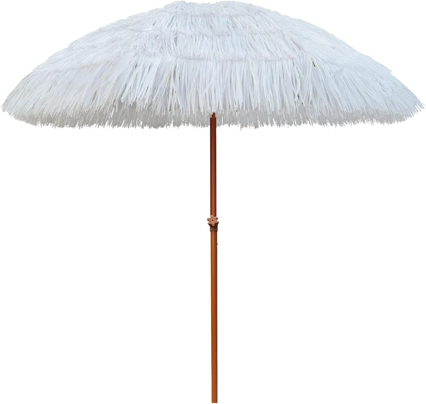 

7.5ft Hula Thatched Tiki Patio Beach Umbrella Hawaiian Style 10 Ribs UPF 50+ with Tilt Carry Bag for Outdoor Tiki Bar, Tropical