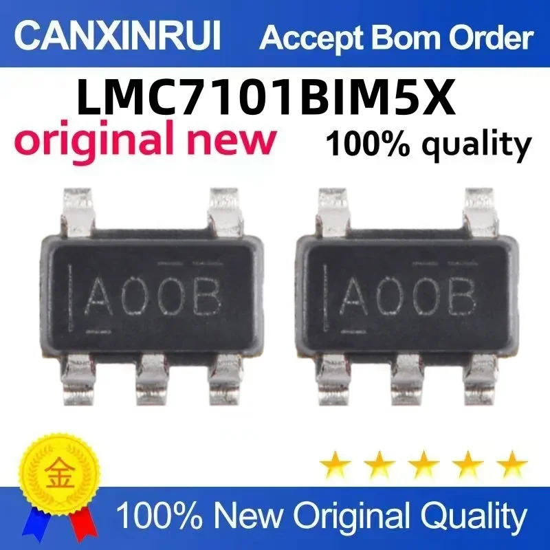 

(5-100 pieces) LMC7101BIM5X silk screen A00B AOOB patch SOT23-5 brand new