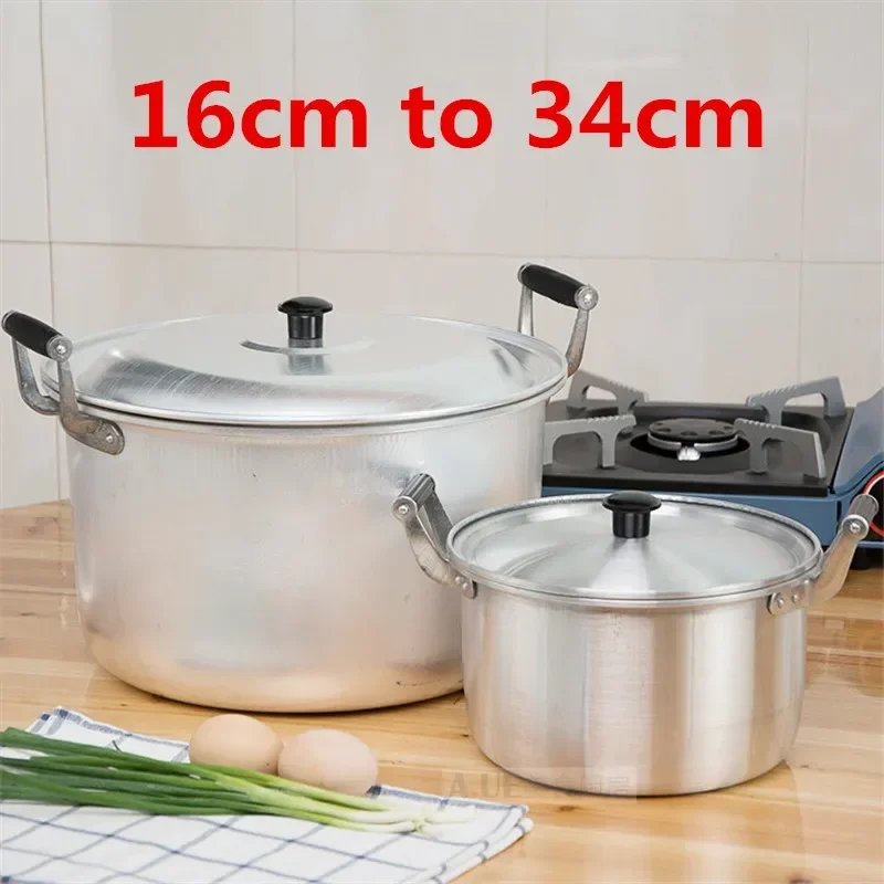 Aluminum alloy pot Stainless Steel Soup pot Nonmagnetic Cooking Multi-purpose Cookware Non-stick Pan General Kitchen Use