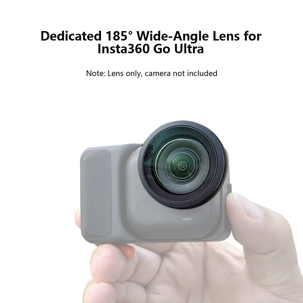 Weitwinkelobjektiv für Insta360 GO Ultra 185 ° Weitwinkelobjektiv für Actionkameras, HD-Glasansicht, kratzfester Objektivfilter – Detail 2