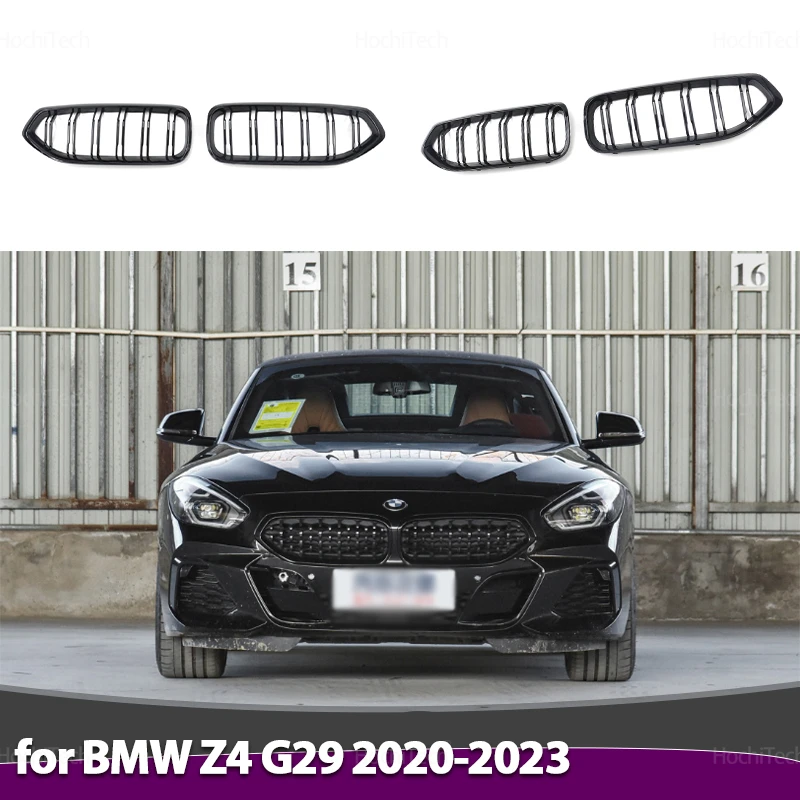 

Передний бампер автомобиля, решетка капота для BMW Z4 G29 Roadster M40i sDrive 25i 2020-2024, замена глянцевых гоночных грилей из АБС-пластика