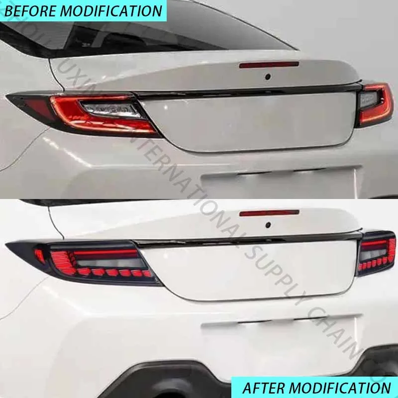 مجموعة المصابيح الخلفية LED للسيارات عدسة حمراء ملحقات المصابيح الخلفية المعدلة لسوبارو BRZ GR86 2021-2024 بالجملة 2022 2023