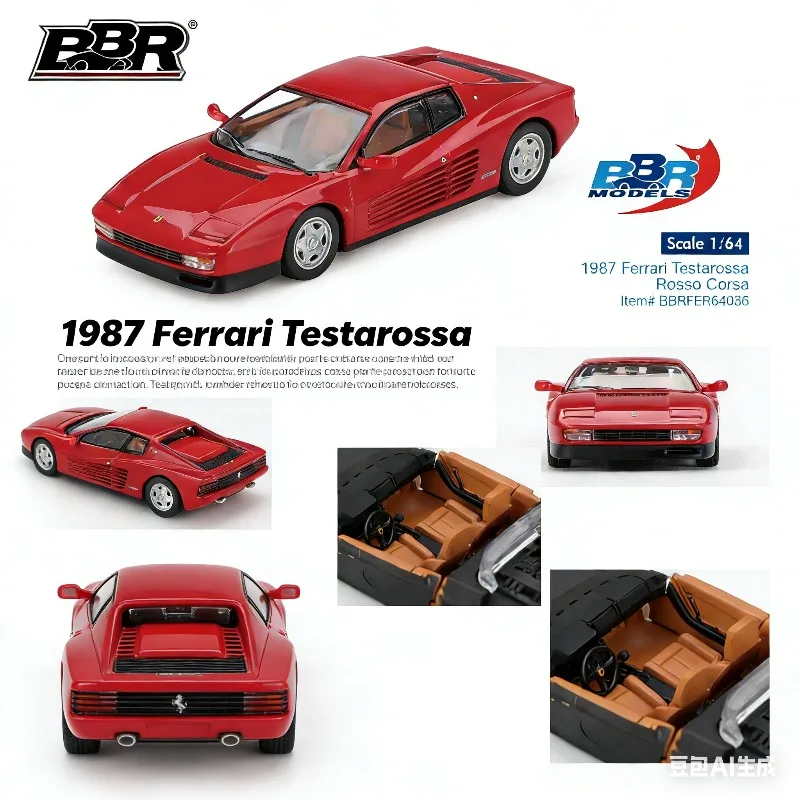 

BBR 1:64 Scale 1987 Testarossa Rosso Corsa Collectible Diecast Vehicle.